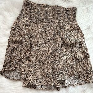 Cheetah Print Skirt